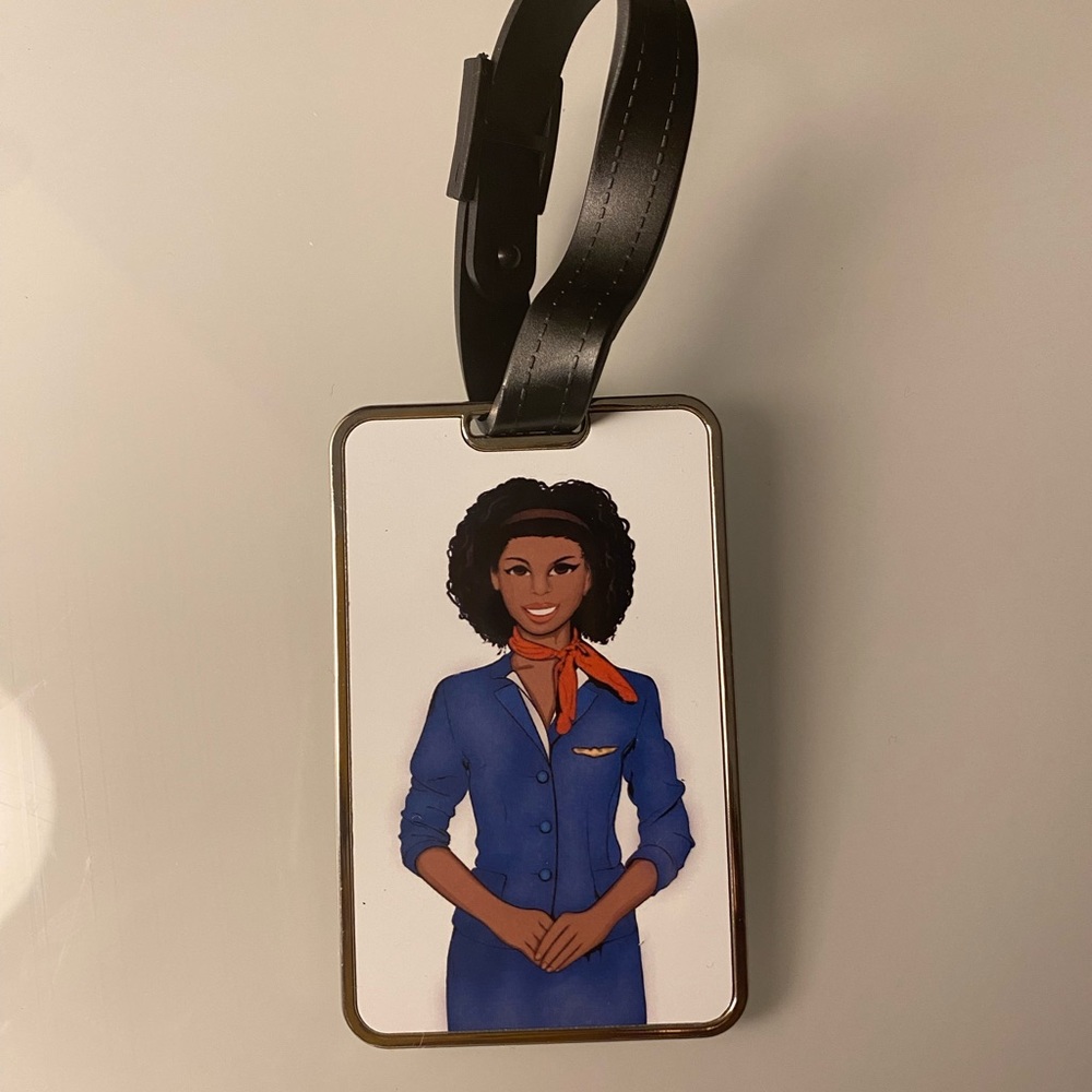 Female Crew Luggage Tag: Flight Attendant, Pilot, First Officer and Captain